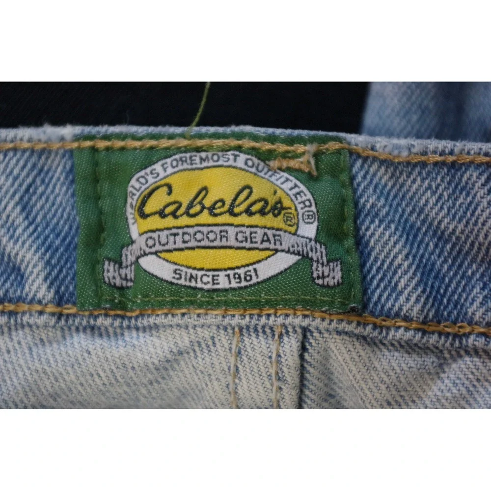 Cabelas Roughneck Men's 42x32 Light Wash Denim Jeans‎ Relaxed Fit Workwear
